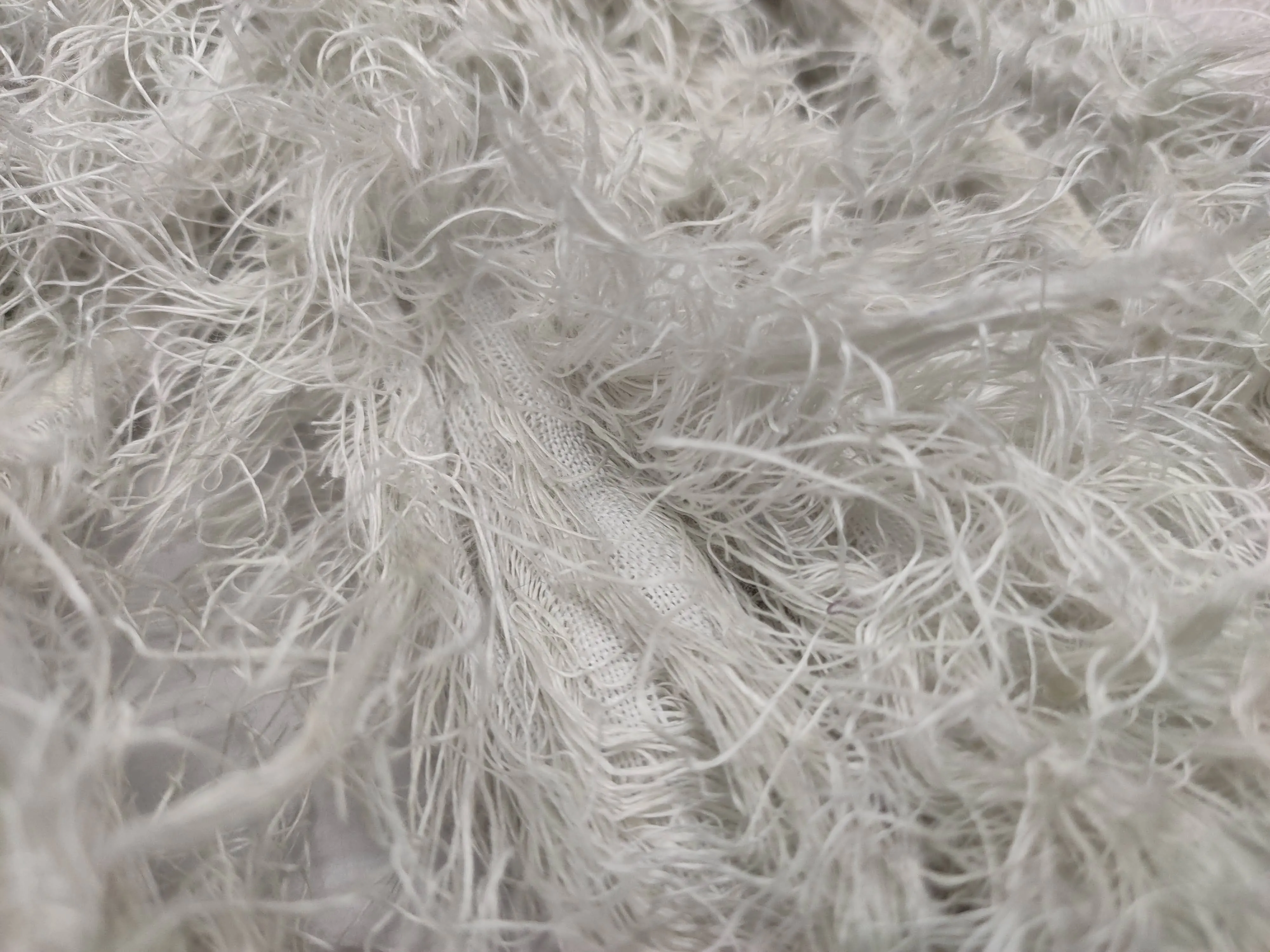 Linen Fuzzy Ribbon - Smoke