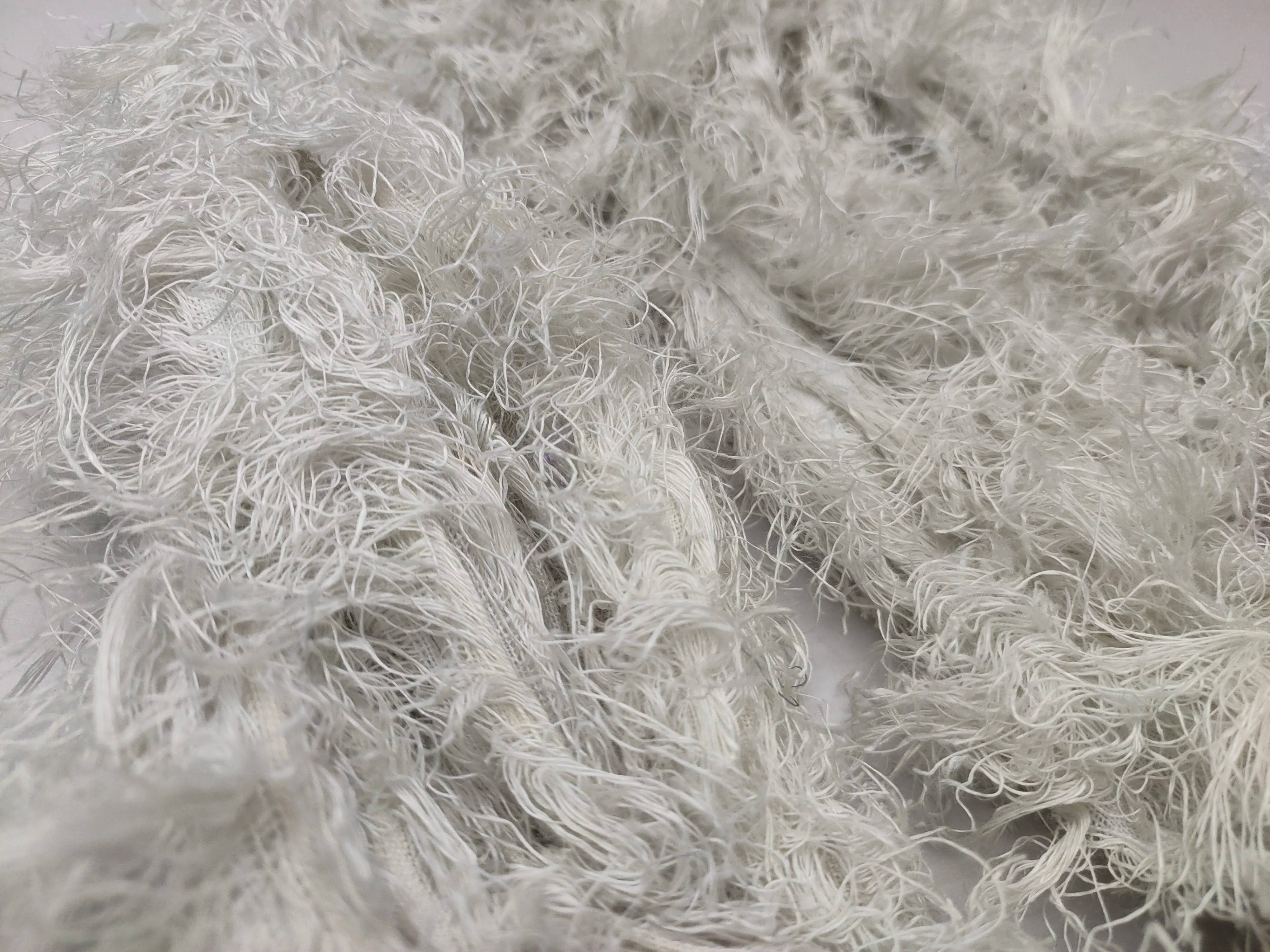 Linen Fuzzy Ribbon - Smoke