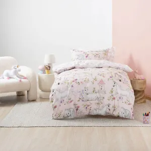 Linen House Unicorn Blossom Pink Duvet Cover Set