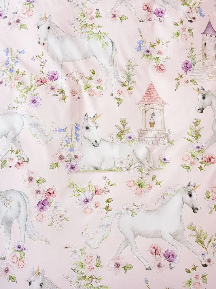 Linen House Unicorn Blossom Pink Duvet Cover Set