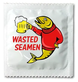 Logo Condoms, printed with a clear label.