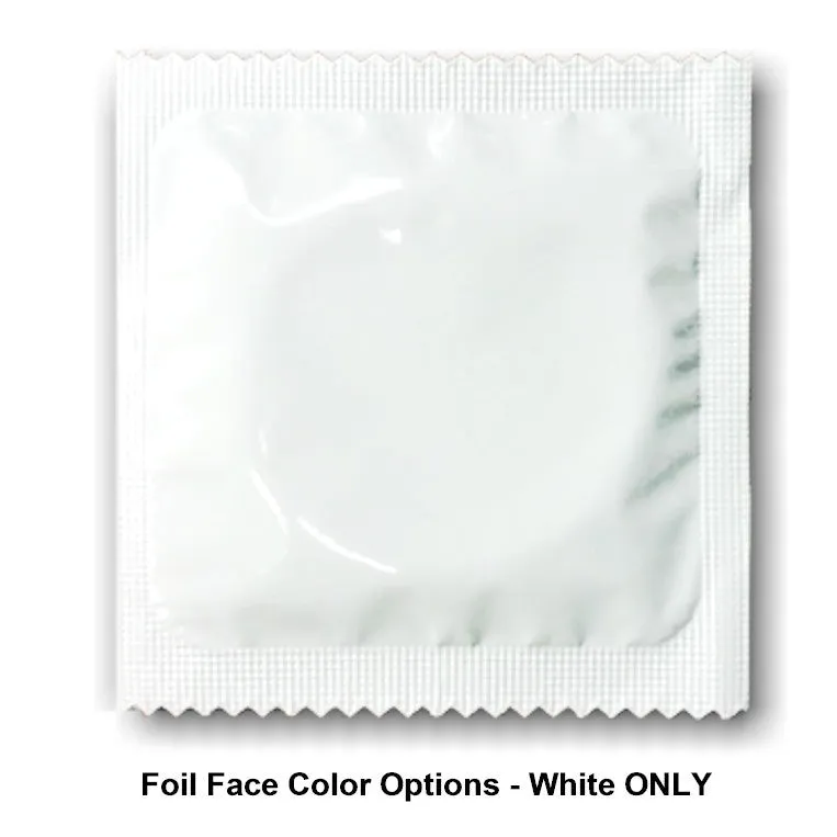 Logo Condoms, printed with a clear label.