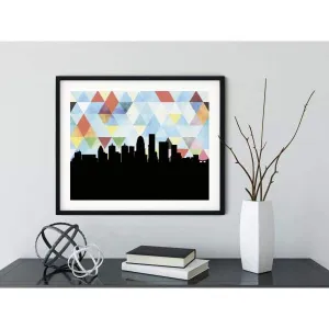 Louisville, Kentucky geometric skyline