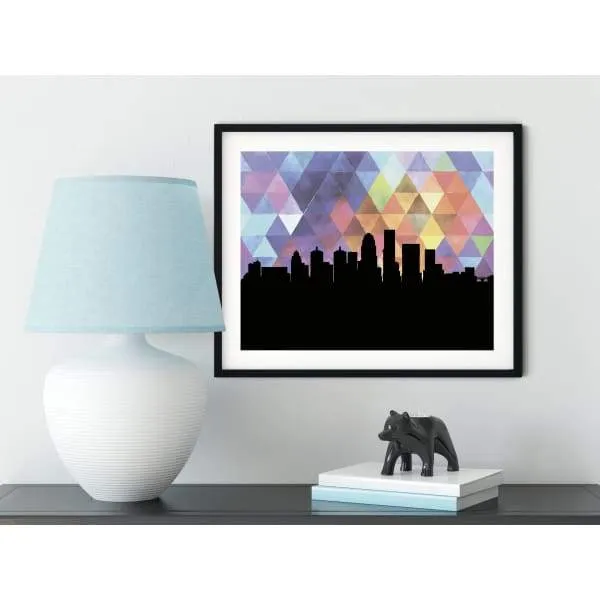 Louisville, Kentucky geometric skyline