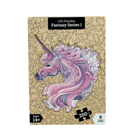 LPG Puzzles Wooden Fantasy Puzzle - Unicorn