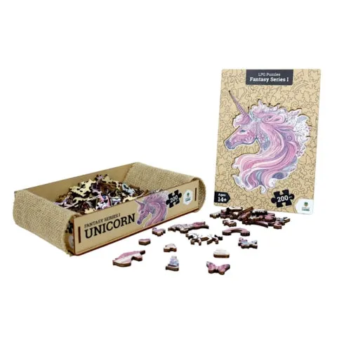 LPG Puzzles Wooden Fantasy Puzzle - Unicorn