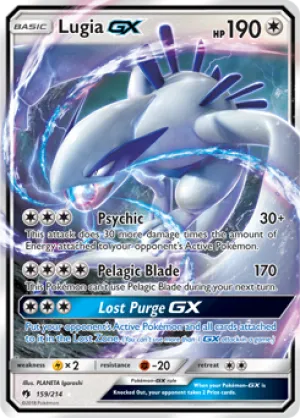 Lugia GX 159/214 FULL ART FOIL RARE