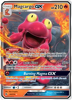 Magcargo 44/214 GX FUL ART FOIL