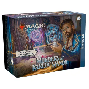 Magic: The Gathering Murders at Karlov Manor Bundle - 9 Play Boosters, 30 Land cards   Exclusive Accessories