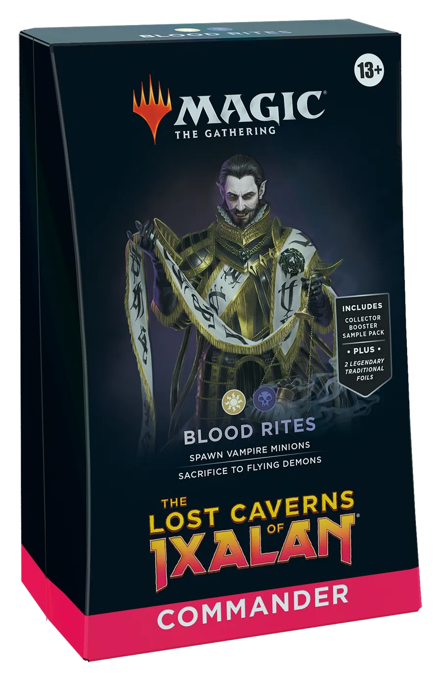 Magic: The Gathering The Lost Caverns of Ixalan Commander Deck - Blood Rites (100-Card Deck, 2-Card Collector Booster Sample Pack   Accessories)