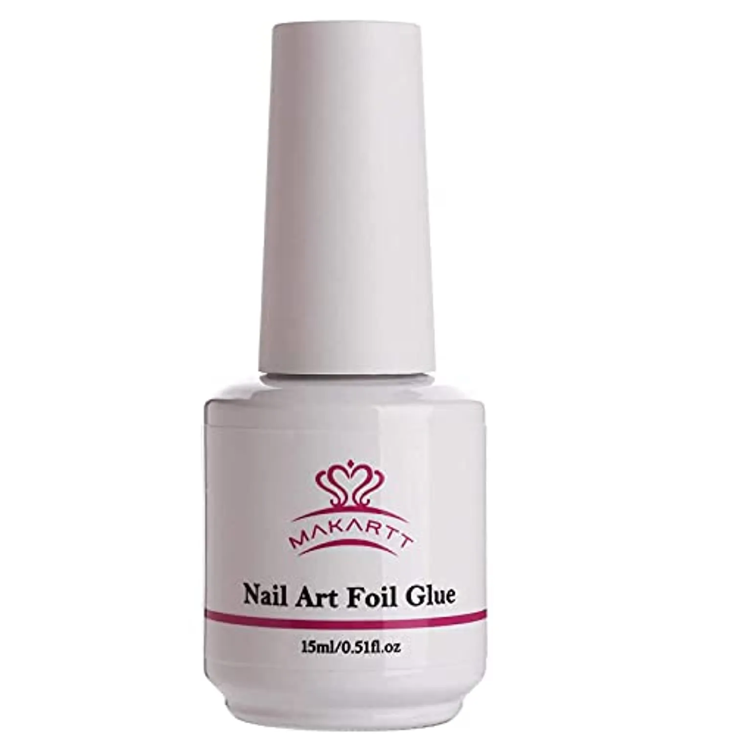 Makartt Nail Foil Nail Art Foil Glue Gel for Foil Stickers Nail Transfer Manicure 15ML Bundle with Makartt 10 Sheets Nail Foil Transfer Sticker Kit Newspaper Style Decorations Nail Print