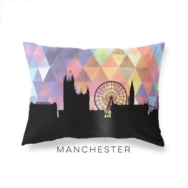 Manchester, England geometric skyline