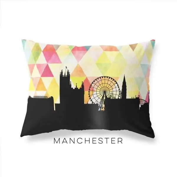 Manchester, England geometric skyline