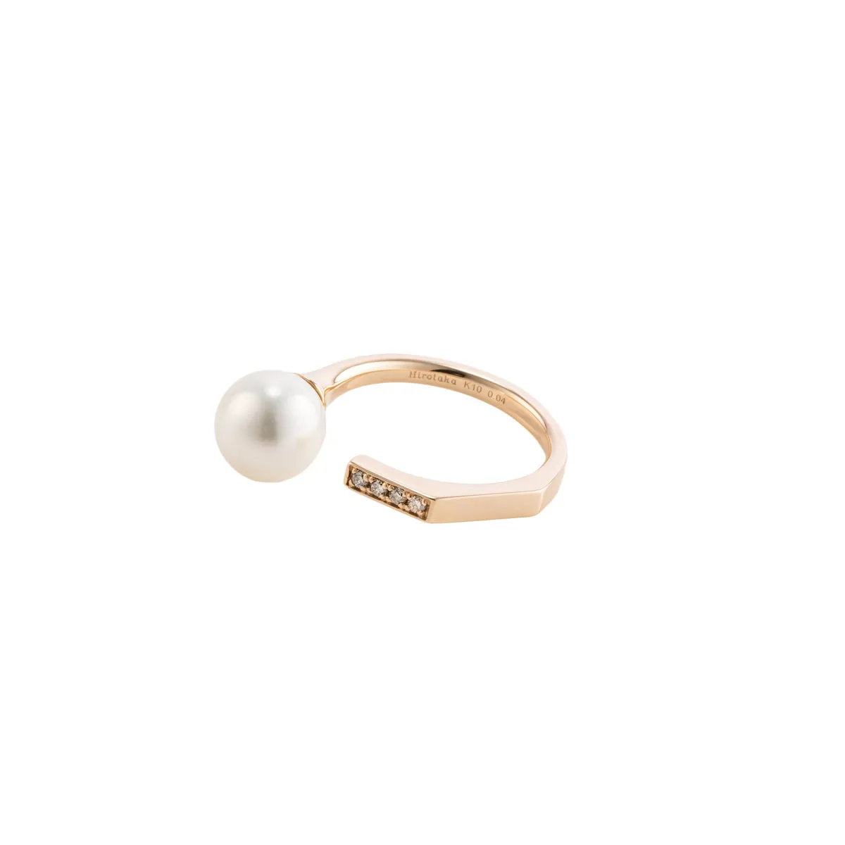 MANHATTAN Pearl Diamond Cuff Ring