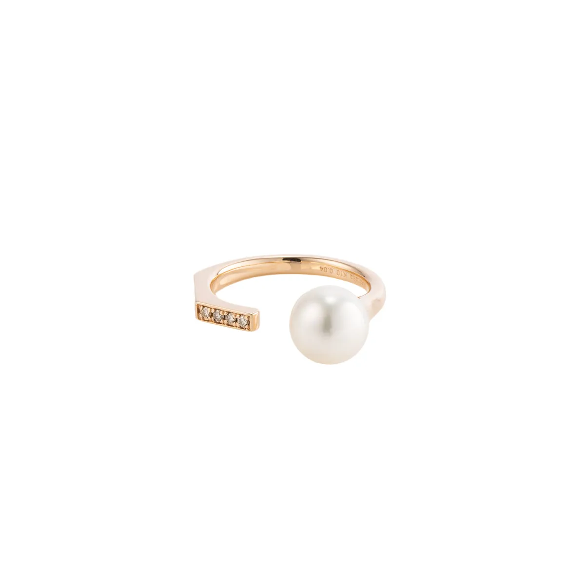 MANHATTAN Pearl Diamond Cuff Ring