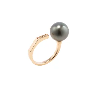 MANHATTAN Tahiti Pearl Diamond Cuff Ring