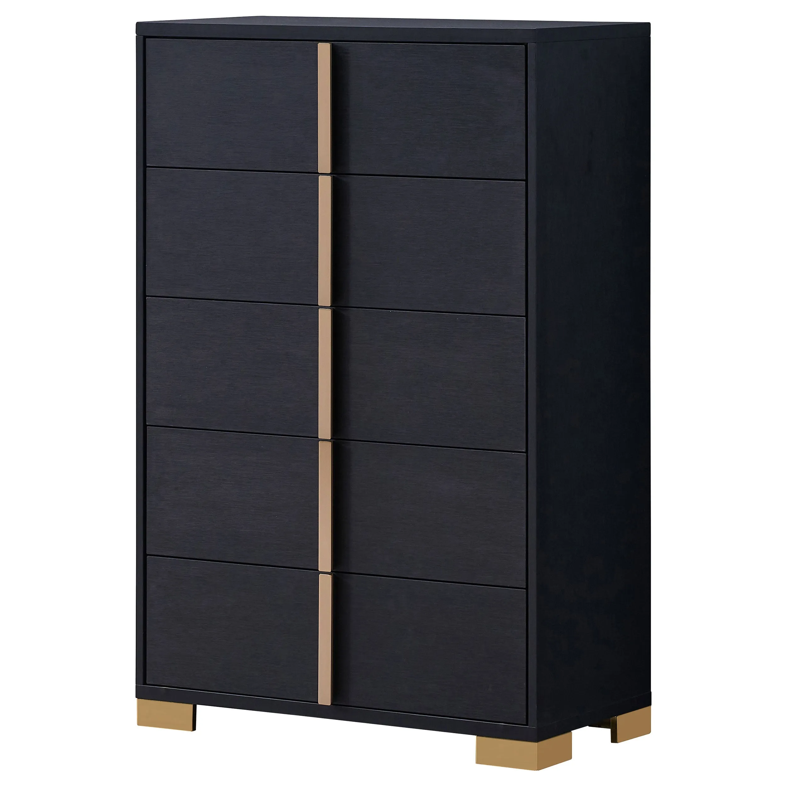 Marceline 5-drawer Bedroom Chest Black
