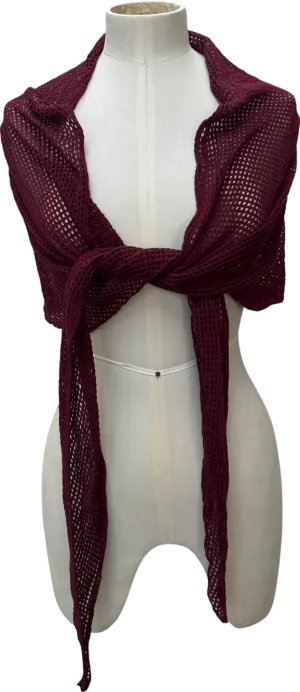 Mars the Label Red Burgundy Throw Over UK S/M
