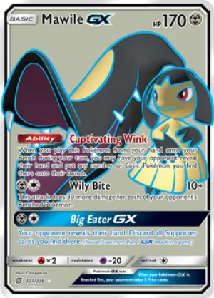 Mawile GX 227/236 FULL ART FOIL RARE