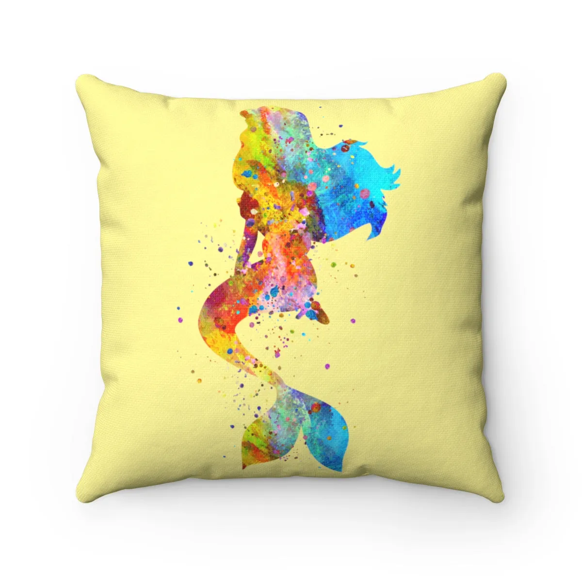 Mermaid Square Pillow
