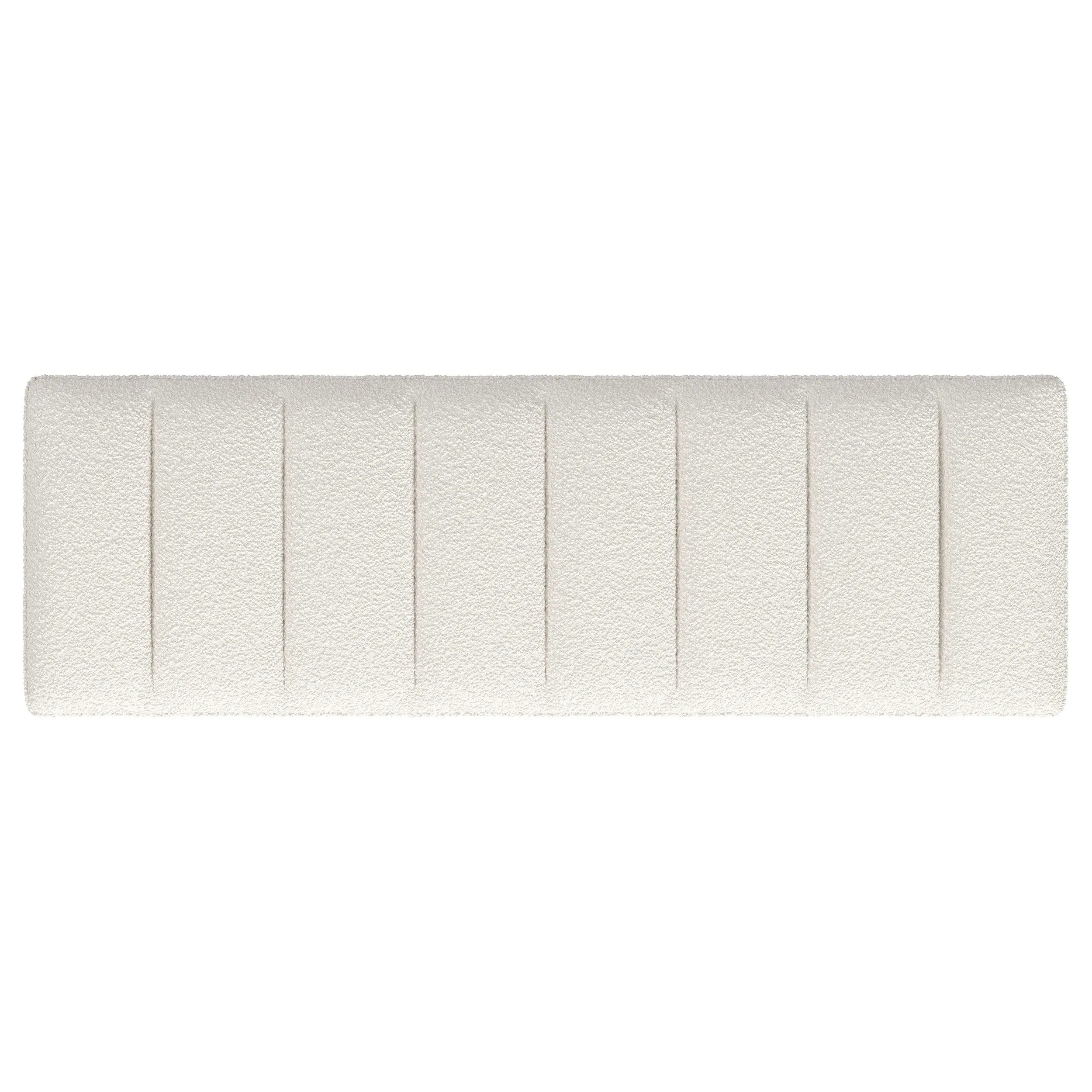 Mesa Boucle Upholstered Tufted Accent Bench Vanilla