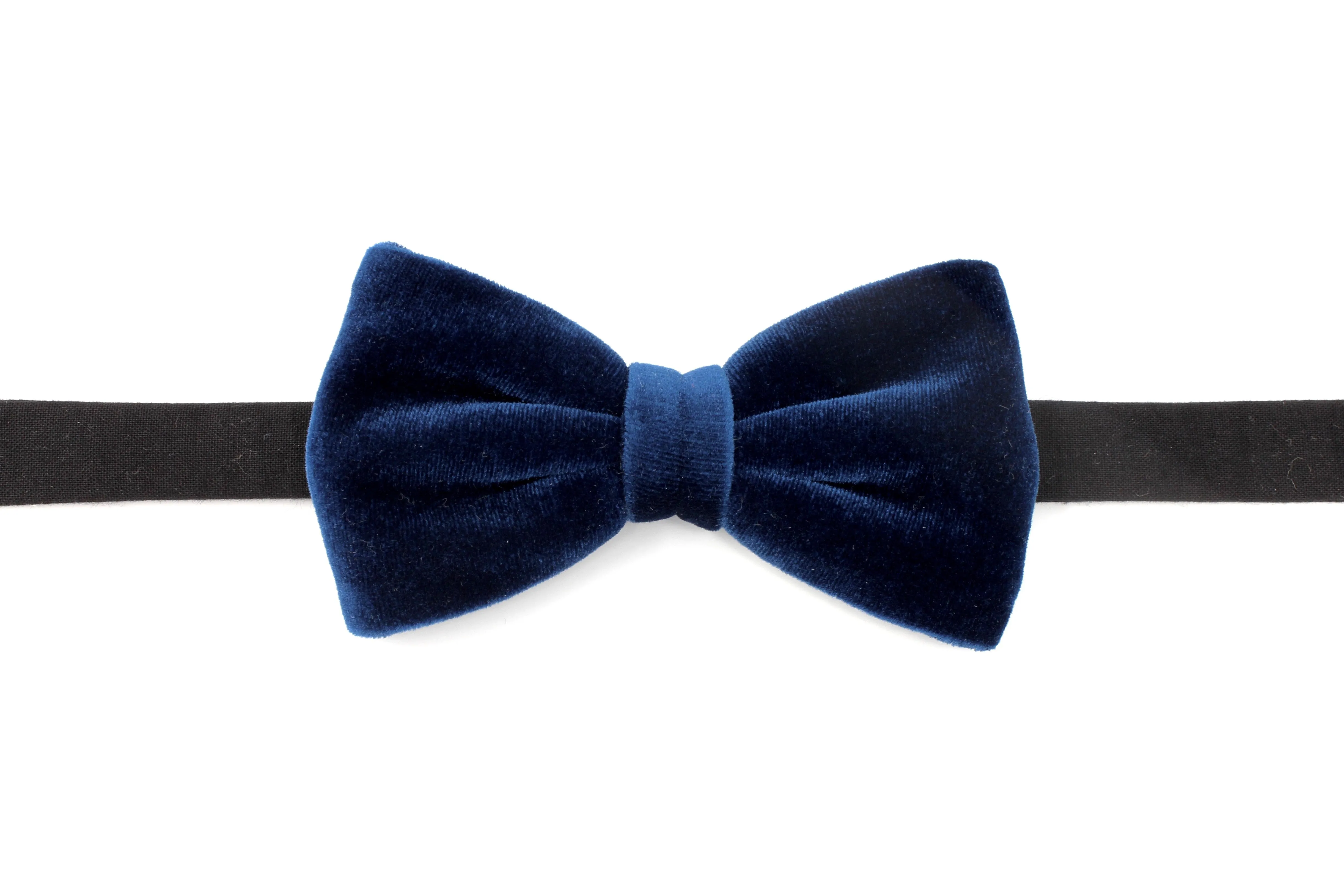 Midnight Blue Velvet Bow Tie