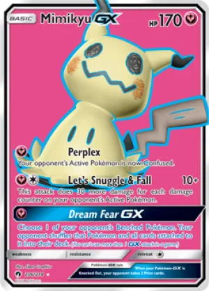 Mimikyu GX 206/214 FULL ART FOIL RARE