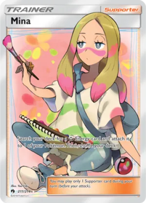 Mina 211/214 FULL ART FOIL RARE