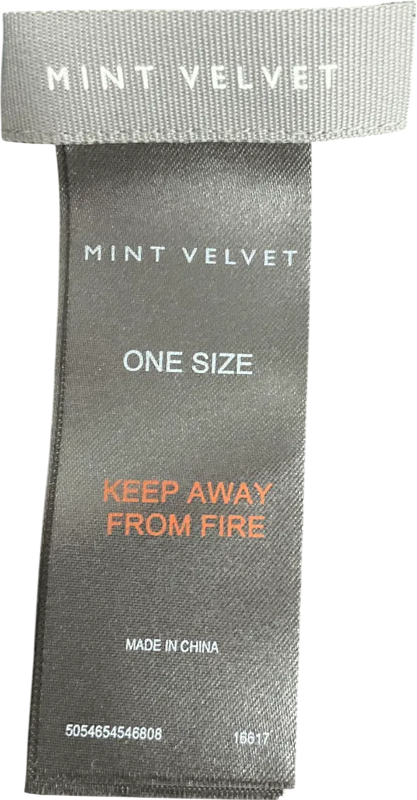 Mint Velvet Black Velvet Skinny Scarf One Size
