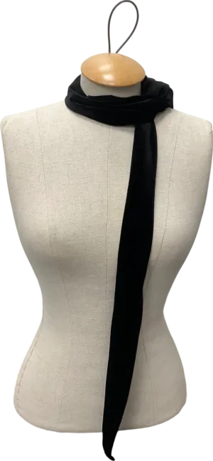 Mint Velvet Black Velvet Skinny Scarf One Size