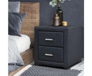 Moda Bedside table - Charcoal