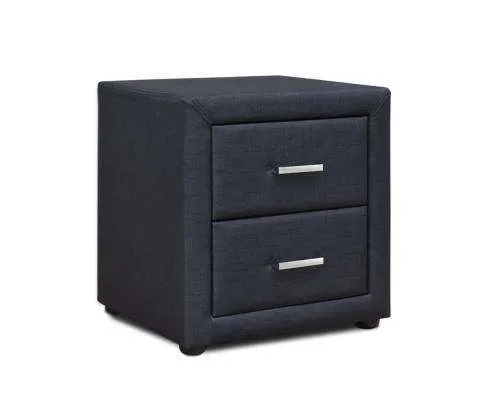 Moda Bedside table - Charcoal