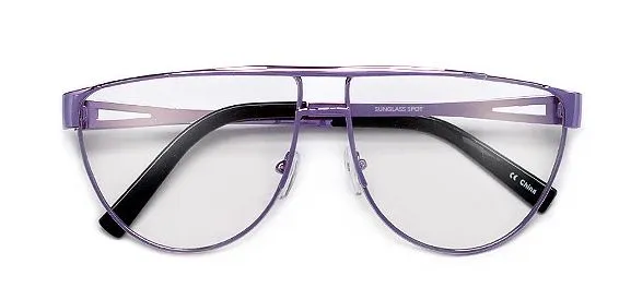Modern Aviator Glasses - Purple