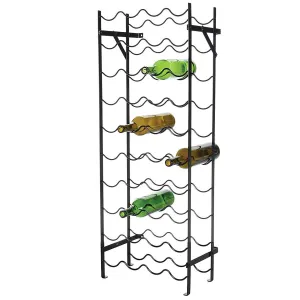 Modern Curves Metal 40-Bottle Wine Rack