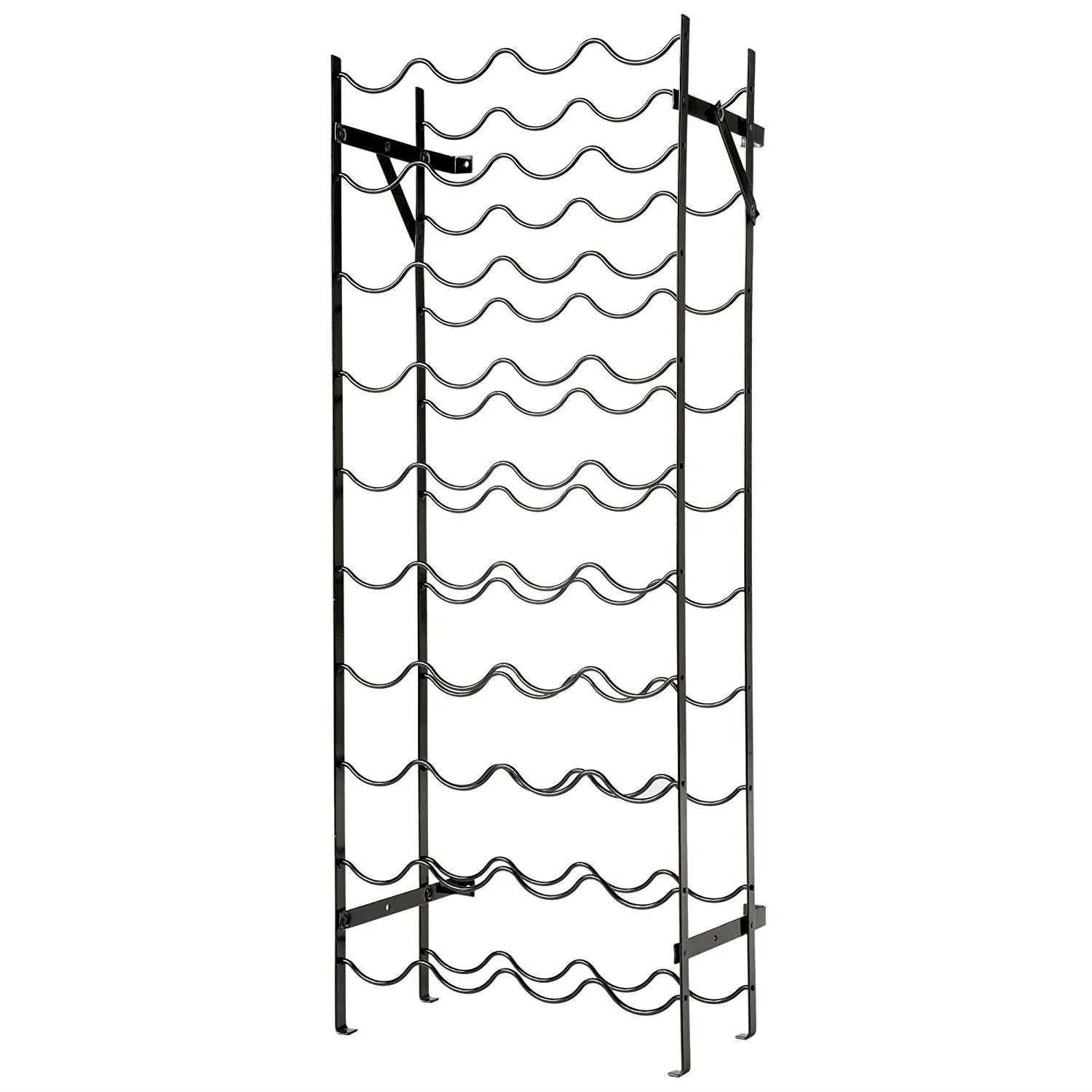 Modern Curves Metal 40-Bottle Wine Rack