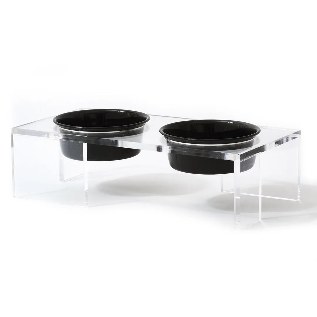 Modern Lucite Panel Feeder