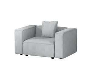 Modular Sofa Chaise Set 1-Seater Grey