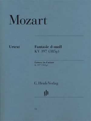 MOZART - FANTASIA D MINOR K 397 PIANO