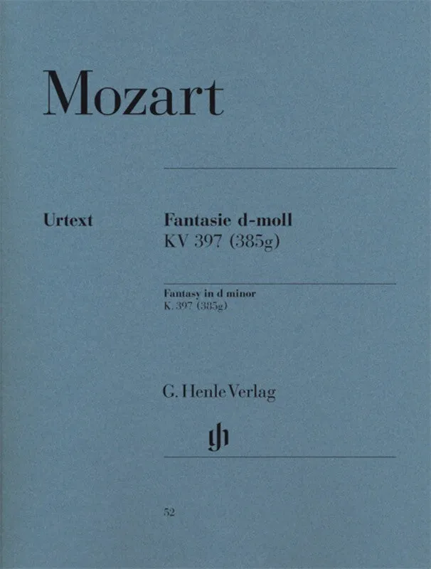 MOZART - FANTASIA D MINOR K 397 PIANO