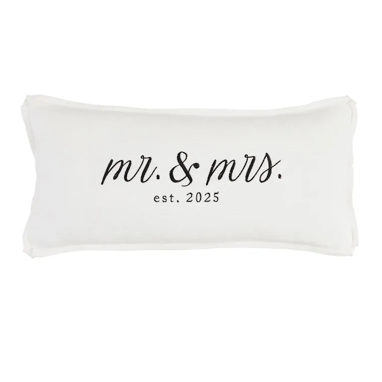 Mr & Mrs Est 2025 Pillow