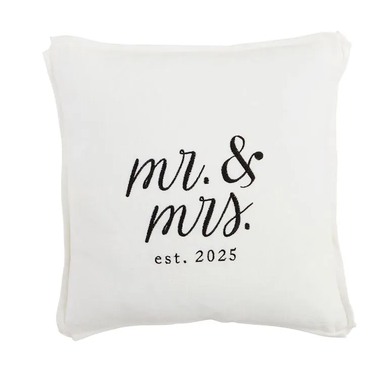 Mr & Mrs Est 2025 Pillow