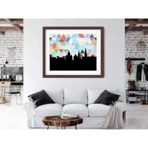 Munich, Germany geometric skyline