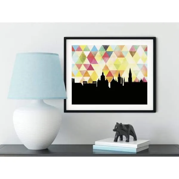 Munich, Germany geometric skyline