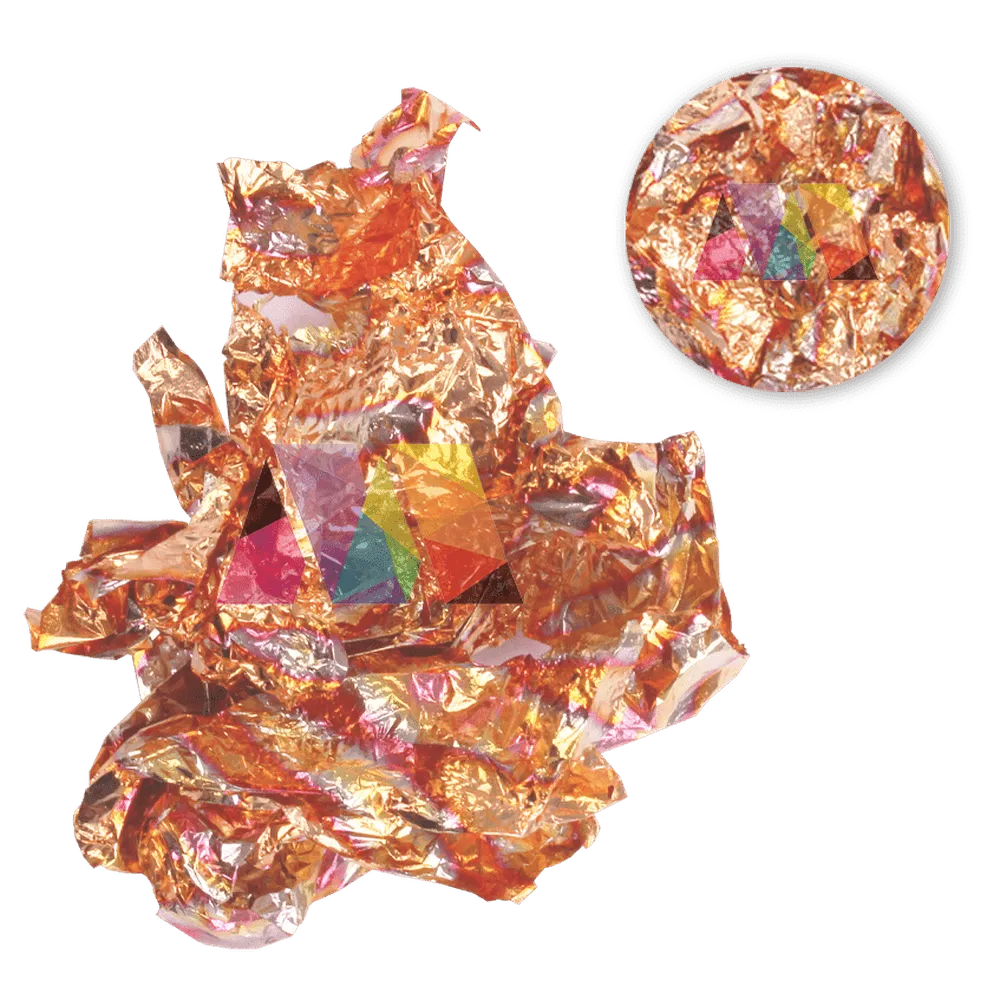 Nail Art Pot - Leaf - Rose Gold (1 Pcs)