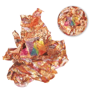 Nail Art Pot - Leaf - Rose Gold (1 Pcs)
