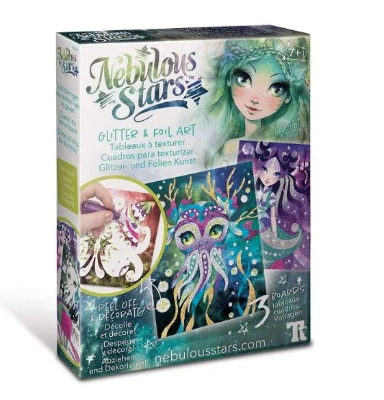 Nebulous Stars Glitter & Foil Art