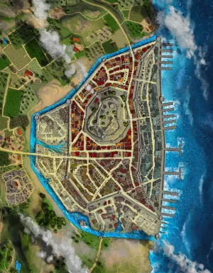Newholt City Fantasy Map Patreon