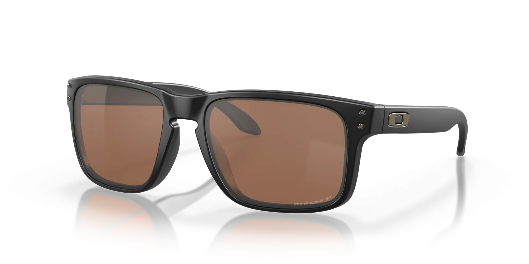 Oakley Holbrook Sunglasses - Matte Black with Polarized Prizm Tungsten Lenses