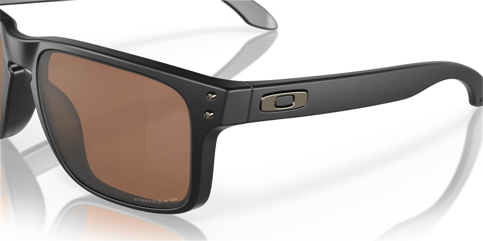 Oakley Holbrook Sunglasses - Matte Black with Polarized Prizm Tungsten Lenses