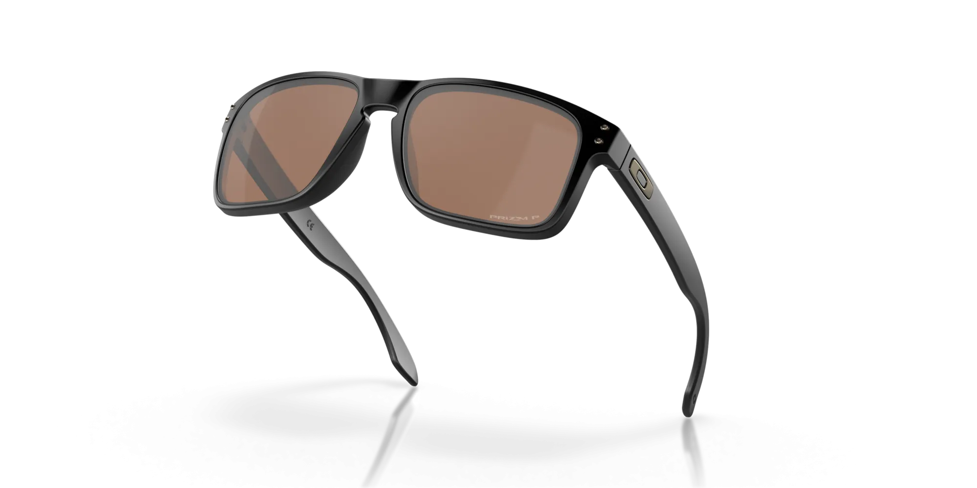 Oakley Holbrook Sunglasses - Matte Black with Polarized Prizm Tungsten Lenses